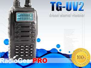 Dual Band TG UV2 VHF + UHF Transceiver + FREE earpiece  