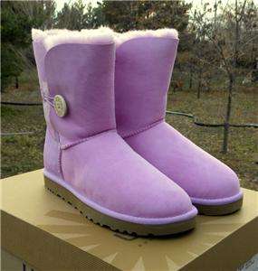 New UGG AUSTRALIA Womens 8 Bailey Button Boots Orchid Bloom Pink 