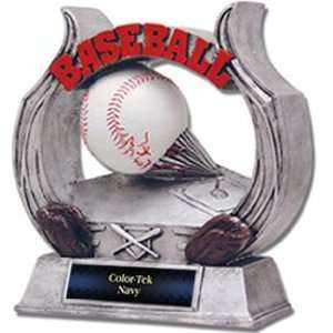  Awards 12 Custom Baseball Ultimate Resin Trophy NAVY COLOR TEK PLATE 