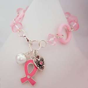   Pink Circle of Hope Breast Cancer Awareness Bracelet: Office Products