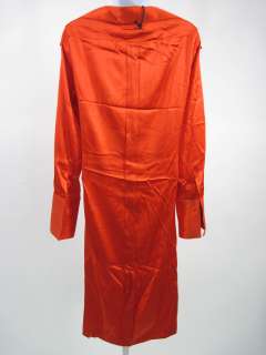 NWT JEAN PAUL GAULTIER Orange Silk Long Dress Sz 10  