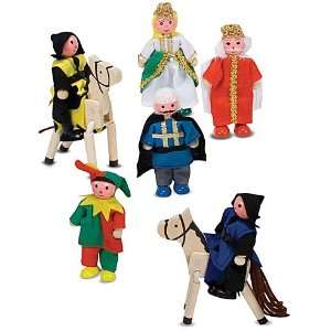  Castle Wooden Figure Set: Toys & Games