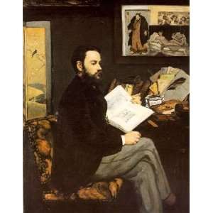   name Portrait of Emile Zola, By Manet Edouard