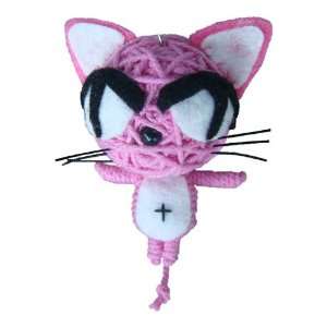  Pink Cat Brainy Doll Series Voodoo String Doll #KBDV185 