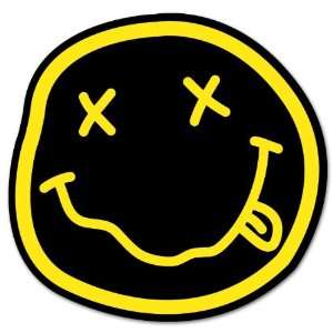  NIRVANA smiley rock band sticker decal 5 x 5 Everything 