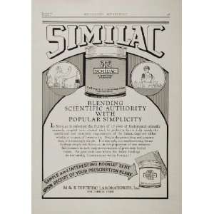 1929 Ad Similac Baby Infant Food Diet Formula Dietetic 