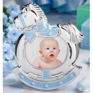  Baby Shower Favors  Blue Rocking Horse Frames   Boy (1 