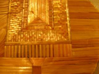 ANTIQUE VINTAGE EGYPTIAN PYRAMID ART WOOD TRINKET BOX  