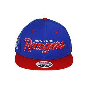 Zephyr New York Rangers Headliner Snapback Adjustable Hat Adjustable 