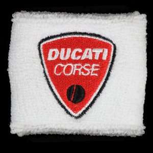 Ducati Corse White Clutch Reservoir Sock Cover Fits 748, 749, 848, 848 
