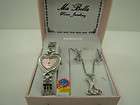 Ma Bella Fashion jewelry Set Watch Ear Ring & Necklace In Box