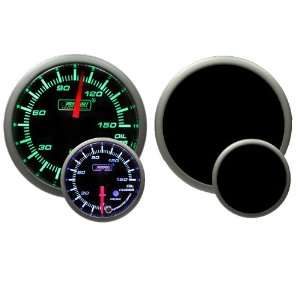  Oil Pressure Gauge with Peak and Warning Electrical Green 