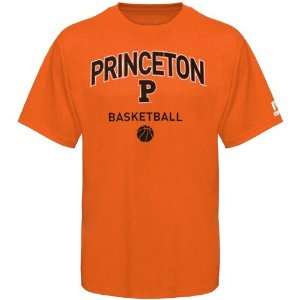  Russell Princeton Tigers Orange Basketball T shirt Sports 