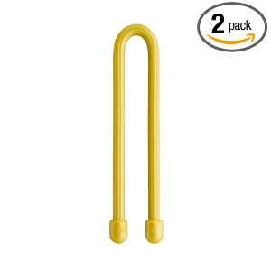   Tie Reusable 6 Inch Rubber Twist Tie, 2 Pack, Yellow