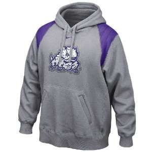  Nike TCU Horned Frogs Grey Hands To The Face Football 