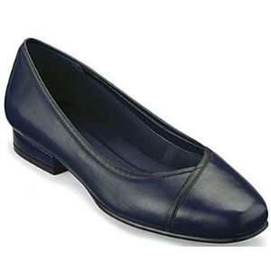  Liz Baker Fantasia Leather Flat Shoes, Navy, Size 7W(D 