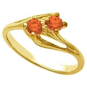  14K Yellow Gold Mexican Fire Opal Ring: Jewelry