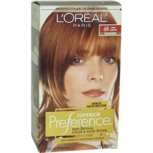 Superior Preference Fade Defying Color # 6R Light Auburn   Warmer by L 