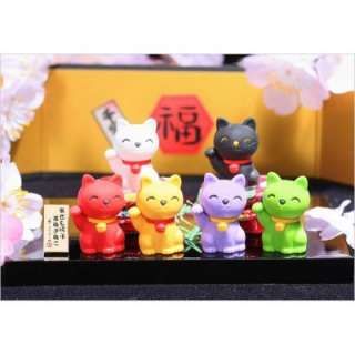 Iwako japanese Erasers Set : Lucky Cats(6 Pieces)  