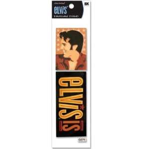  Dimensional Title Stickers Elvis Is: Home & Kitchen