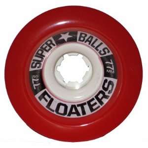   Floaters 77mm 78a (set of 4) Longboard Skateboard Wheels: Sports