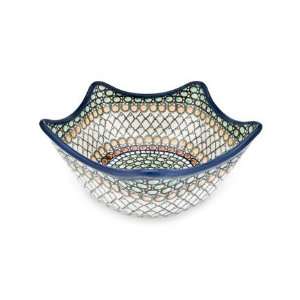    Polish Pottery Tranquility Five Point Bowl