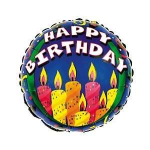   Happy Birthday with Candles 18 Mylar Balloon: Health & Personal Care