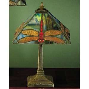 Exclusive By Meyda 15.5 Inch H Prairie Dragonfly Accent Lamp Table 
