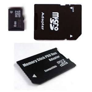   MicroSD SDHC Class 2 with SD Adapter and Pro Duo Adapter: Electronics