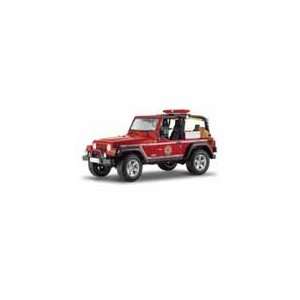  Jeep Wrangler Rubicon Brush Fire Unit 1/18 Red: Toys 