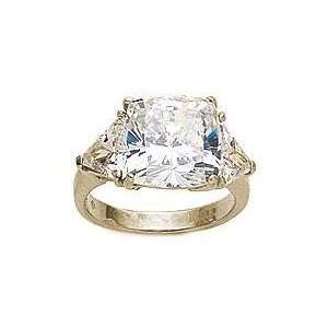   ct. Princess cut with Trillions Ring Featuring Ziamond Cubic Zirconia