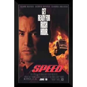 Speed FRAMED 27x40 Movie Poster Keanu Reeves 