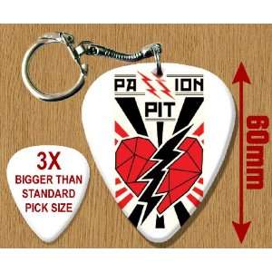  Passion Pit BIG Guitar Pick Keyring: Musical Instruments