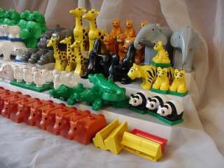 Huge Lot 83 pc Lego Duplo Animals Zoo Farm Dinosaur Wild Park Polar 