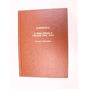   Settlement in Vanderburgh County, Indiana Kenneth P McCutchan Books