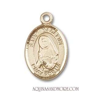  St. Madeline Sophie Barat Small 14kt Gold Medal: Jewelry