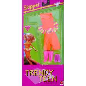    Skipper Trendy Teen Fashions Flourescent Orange: Toys & Games
