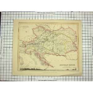   : DOWER ANTIQUE MAP c1790 c1900 AUSTRIAN EMPIRE ITALY: Home & Kitchen