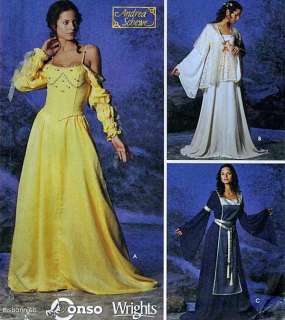 Medieval Gown, Tunic, Tabard, Bustier LOTR Pattern 4 10  