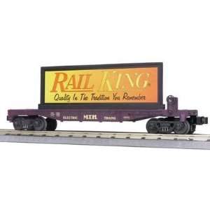  MTH Railking Flat Car with Billboard 30 7699: Toys & Games