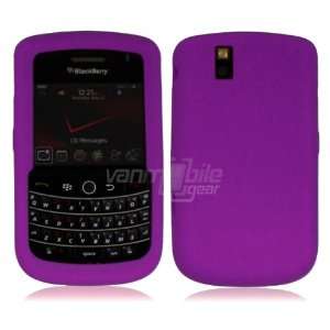 VMG BlackBerry Tour Soft Silicone Skin Case   Purple Premium 1 Pc Soft 