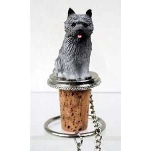Cairn Terrier Bottle Stopper (Gray)