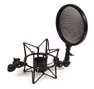   with a double net design pop filter shockmount for a faultless