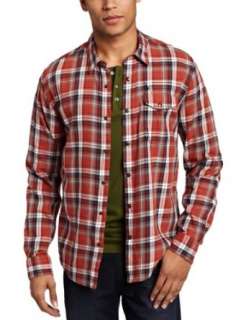  Volcom Mens Rex Long Sleeve Woven Shirt: Clothing