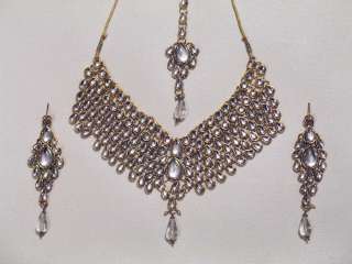   Fashion Jewelry Fine Designer Bollywood Trendy Necklace Set  