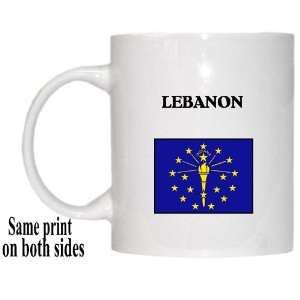  US State Flag   LEBANON, Indiana (IN) Mug 