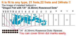 Dragon Fret Markers(AB) Inlay Sticker Decal For Guitar  