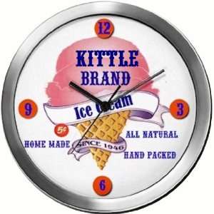  KITTLE 14 Inch Ice Cream Metal Clock Quartz Movement 