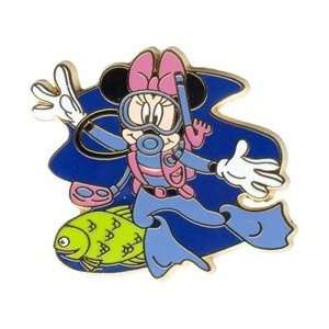   Pin/WDW Hidden Mickey/Minnie Mouse Scuba Diving 