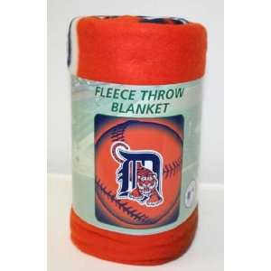  Detroit Tigers MLB Baseball Fleece Throw Blanket   50x60 